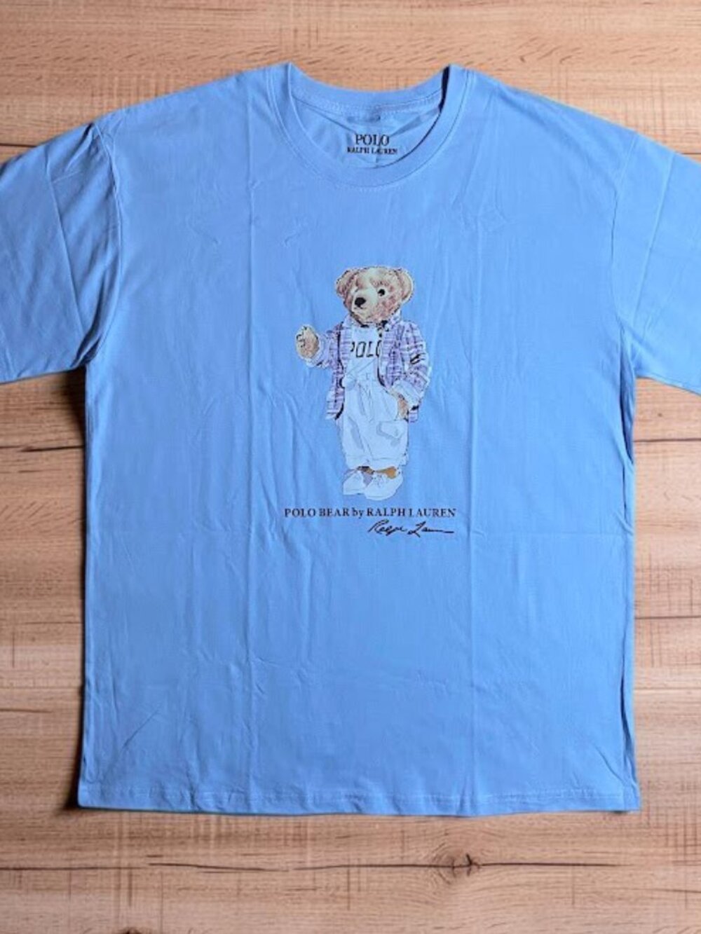 Polo Ralph Lauren Polo Bear Mens T-shirt Large Blue short sleeve American